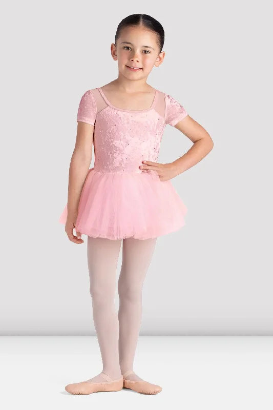 Girls Delilah Cap Sleeve Tutu Dress Tunics Luxurious high-end