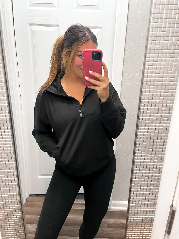 Scuba Pullover-Black Port Neck Pullover