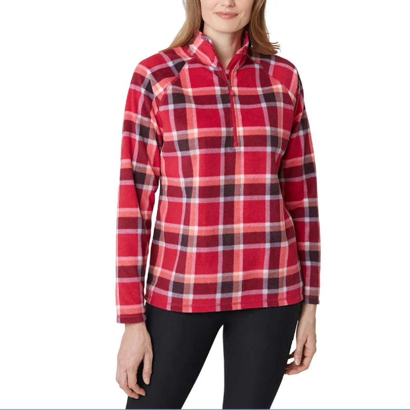 Eddie Bauer Women's Ultrasoft Mock Neck Quarter Zip Pullover Top Oblong Neck Pullover