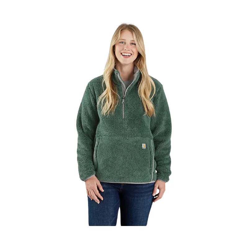 Carhartt Women's Loose Fit Fleece Pullover - Frosted Balsam - ONLINE STORE CREDIT/EXCHANGE ONLY Three Quarter Sleeve Carhartt Women's Loose Fit Fleece Pullover - Frosted Balsam - ONLINE STORE CREDIT/EXCHANGE ONLY Three Quarter Sleeve