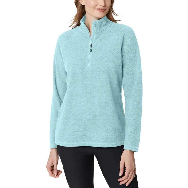 Eddie Bauer Women's Ultrasoft Mock Neck Quarter Zip Pullover Top Mock Neck Pullover